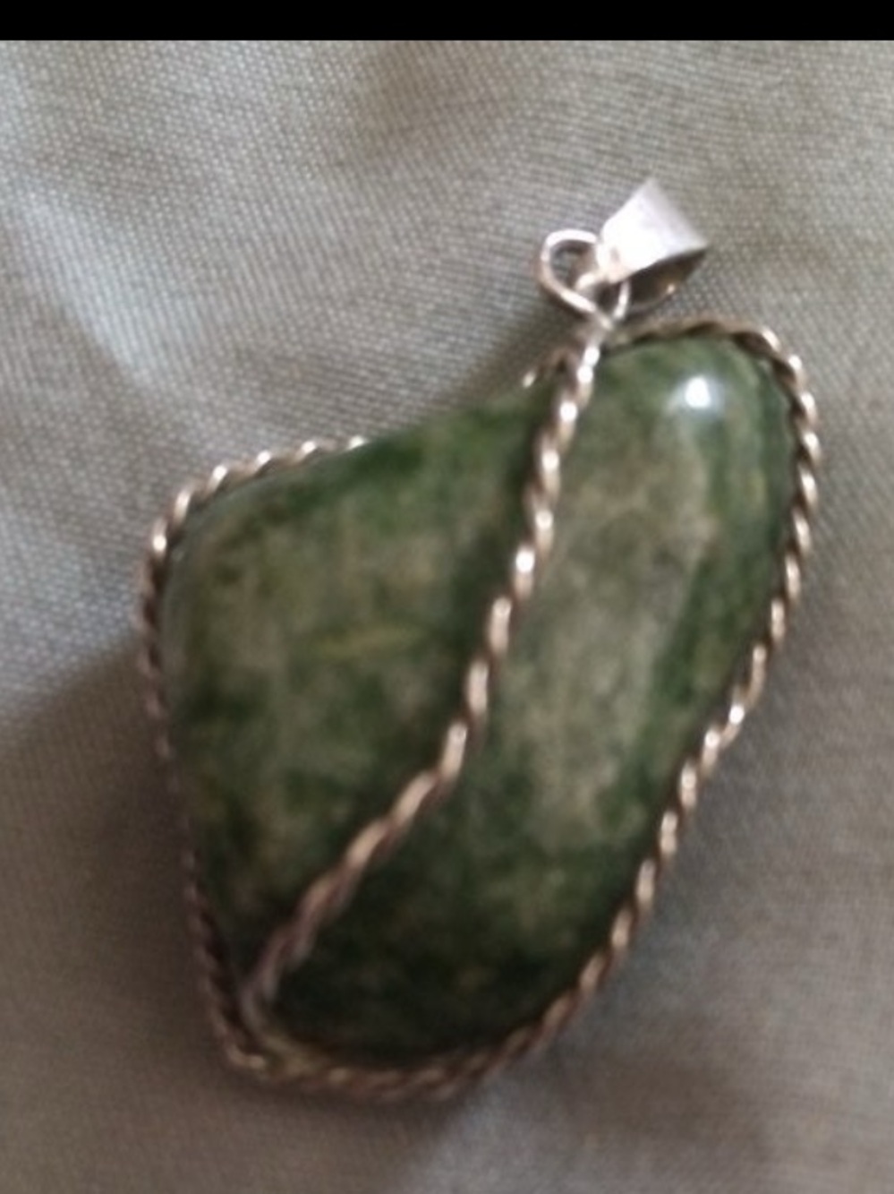 Green amazonite pure Stone -Wrap Pendant -